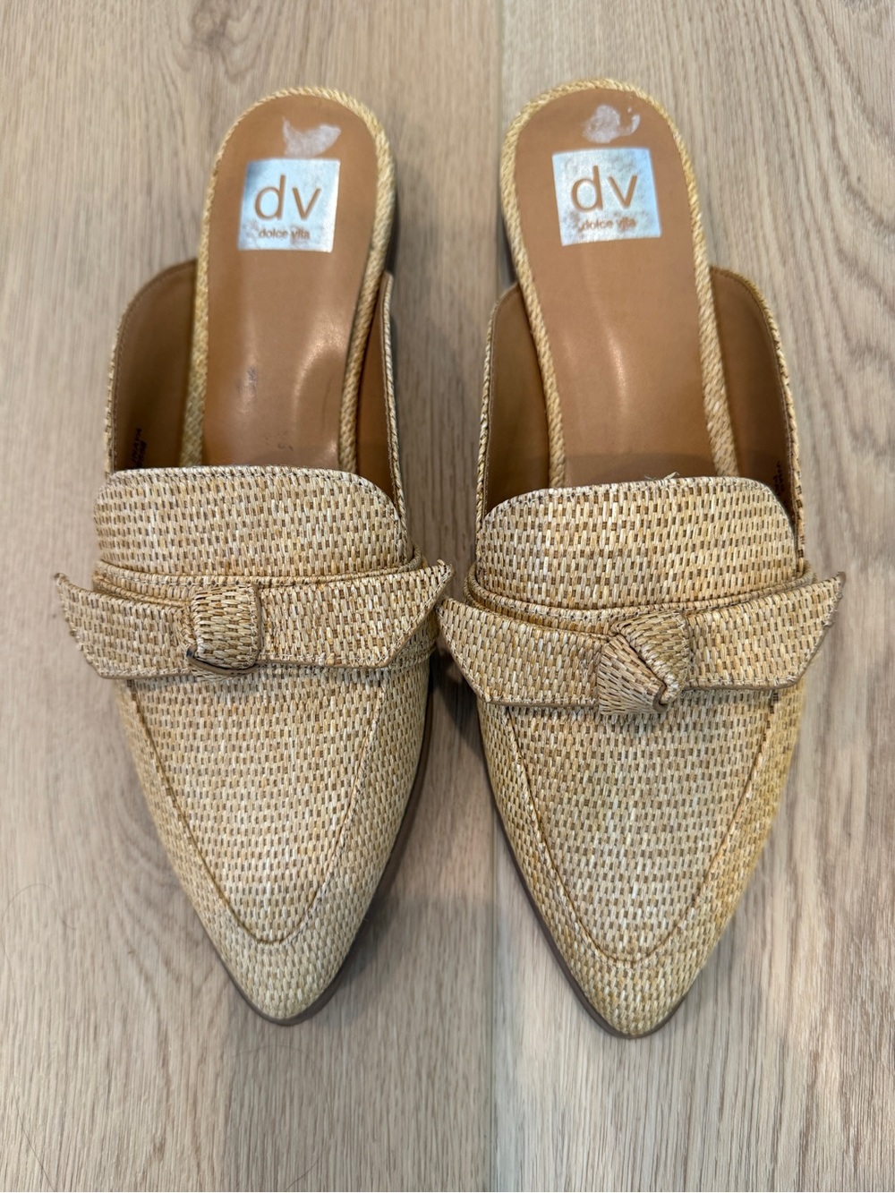 DV by Dolce
Vita Inaya woven pointed-toe mule loafers 10